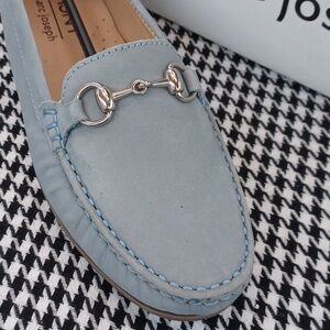 MJNY by Marc Joseph Sarasota Baby Blue Driving Moccasin NIB
